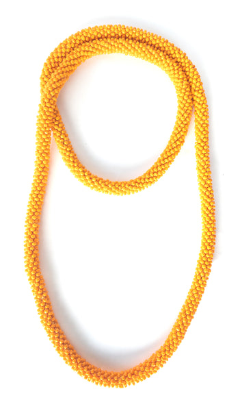 Crochet beaded necklaces (1cm)