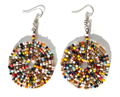 Maasai beaded earrings (small)