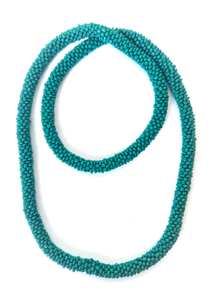 Crochet beaded necklaces (1cm)