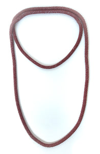 Crochet beaded necklace (0.5cm)