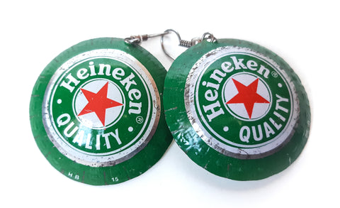Heineken earrings